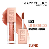 Maybelline New York Lifter Gloss, Hydrating Lip Gloss, Copper, 5.4 ml
