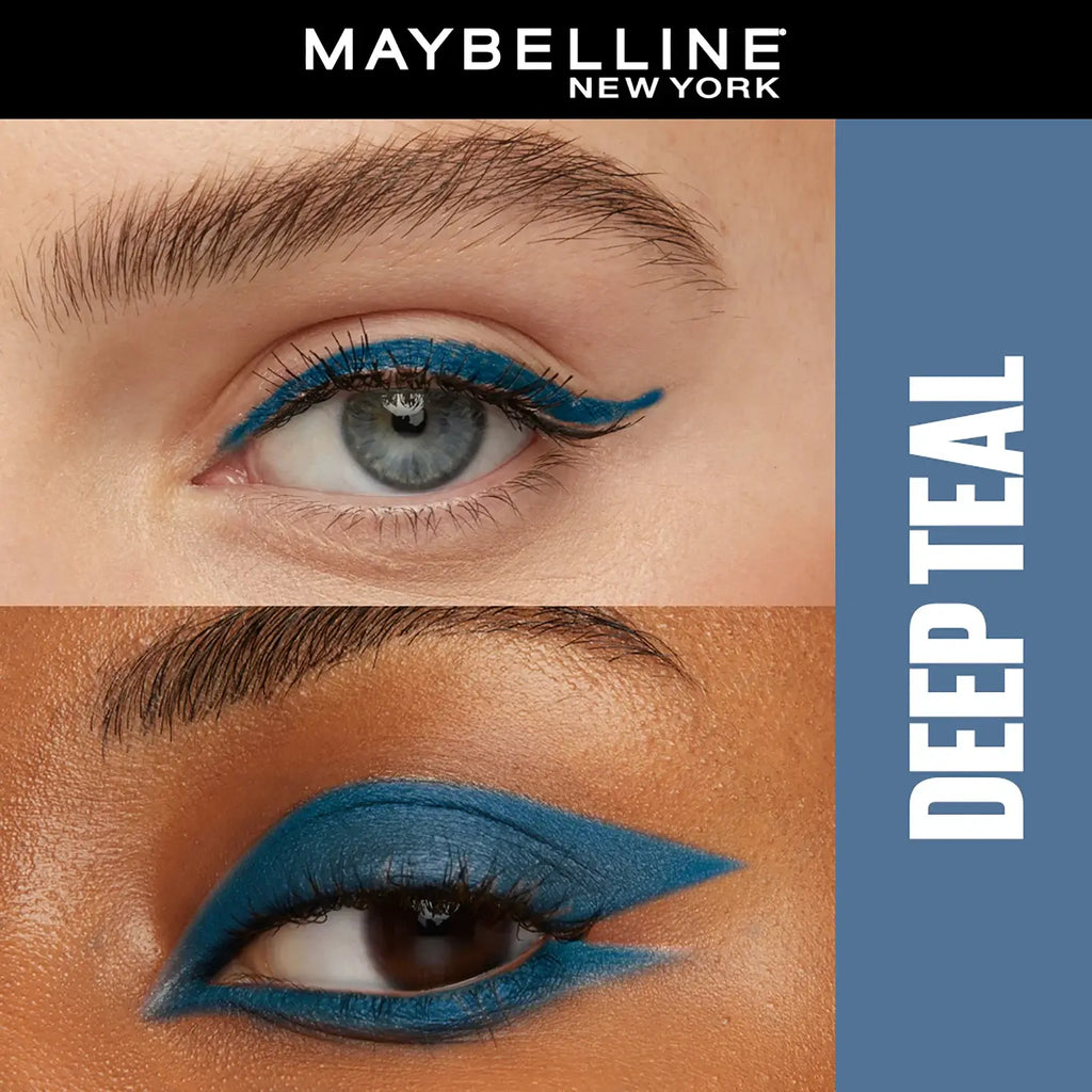 Maybelline New York Tattoo Eye Liner Gel Color Pencil, Matte Finish, Deep Teal Blue, 1.2g