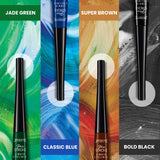 Jaquline USA Pro Stroke Liquid Eyeliner Super Brown 4ml, Enriched with Almond Extract, long lasting, Smudge proof
