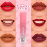 Jaquline USA Soft Kisses Liquid Lipstick long lasting, Matte Finish & Silky-Smooth Texture, Enriched with Hyaluronic Acid & Vitamin E, Dreamy Nude 4.2 ml