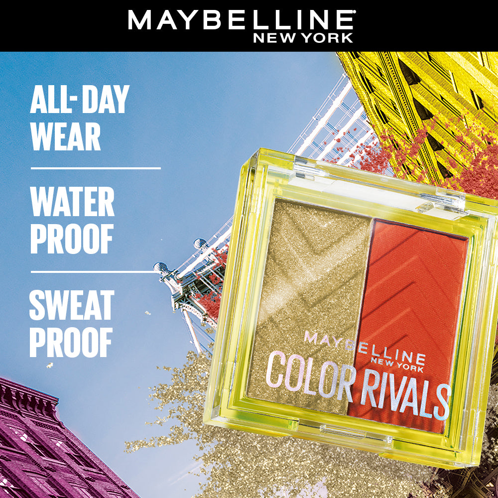 Maybelline Color Rivals Shadow Longwear Duo Eyeshadow Palette: Chill x ...