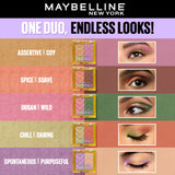 Maybelline Color Rivals Shadow Longwear Duo Eyeshadow Palette: Spontenous x Purposeful , 3g