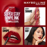 Maybelline New York Superstay Vinyl Ink - Longwear Shine Lip Color, Caramel, 4.2g