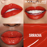 Maybelline New York Superstay Vinyl Ink - Longwear Shine Lip Color, Sriracha, 4.2g