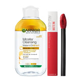 Maybelline New York Love at First Swipe Lip Kit - Superstay Matte Ink Pioneer+ Garnier Biphase Micellar, 130g