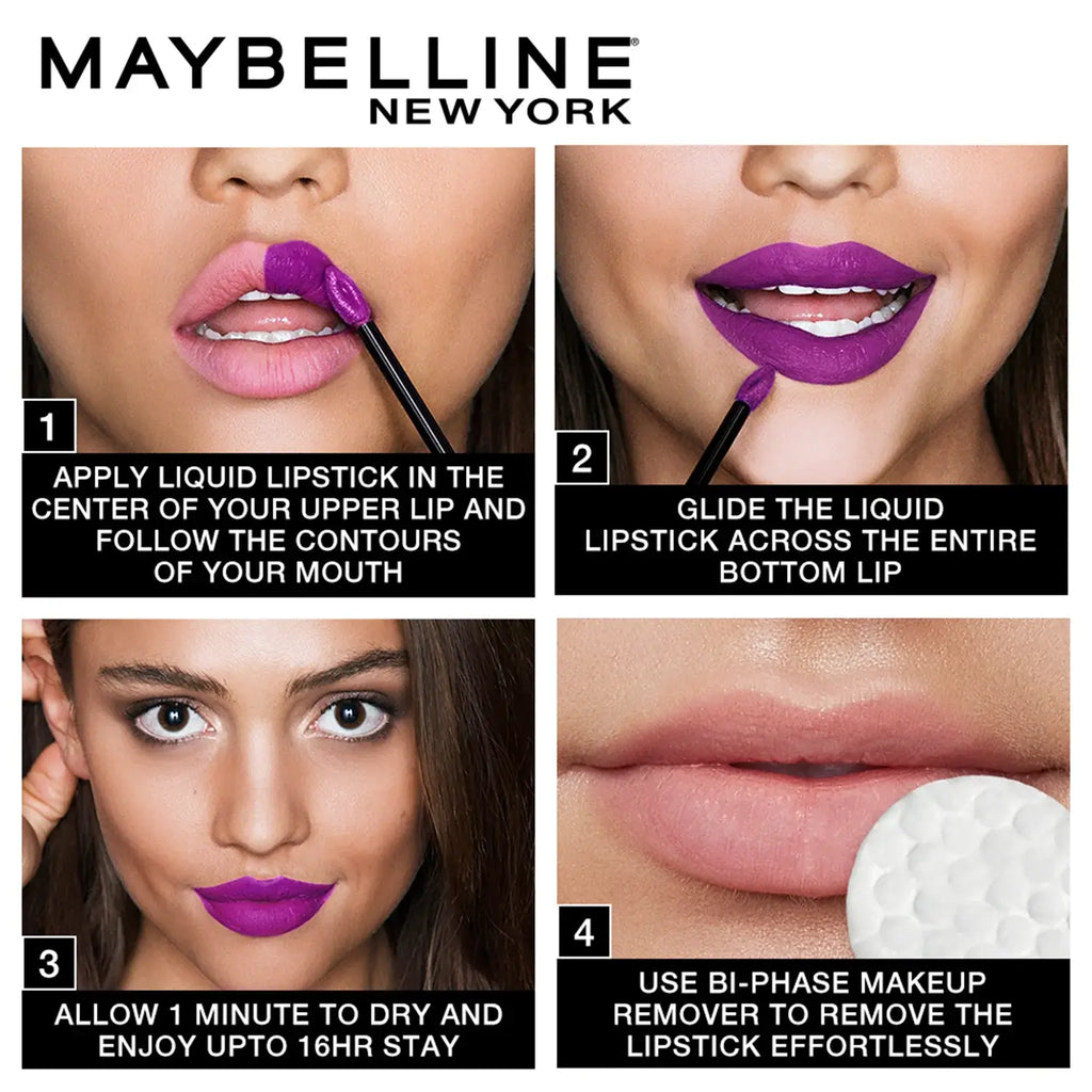 Maybelline New York Love at First Swipe Lip Kit - Superstay Matte Ink Ambitious+ Garnier Biphase Micellar, 130g