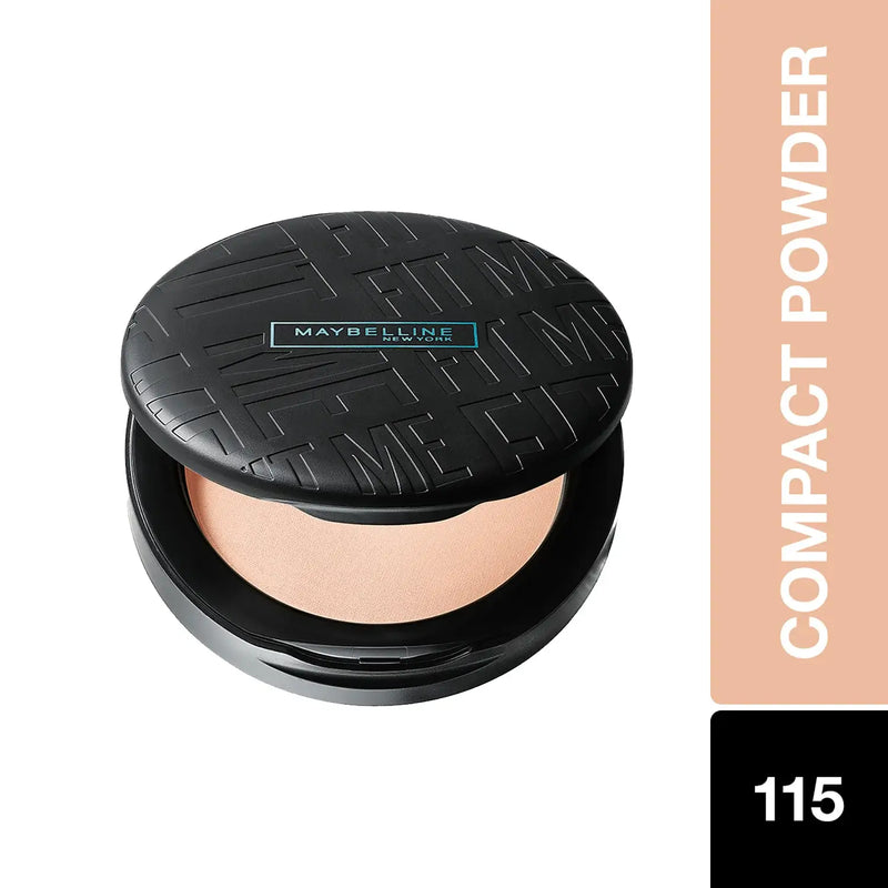 Maybelline New York Fit Me Matte + Poreless Compact Powder, 115 Ivory, 6g