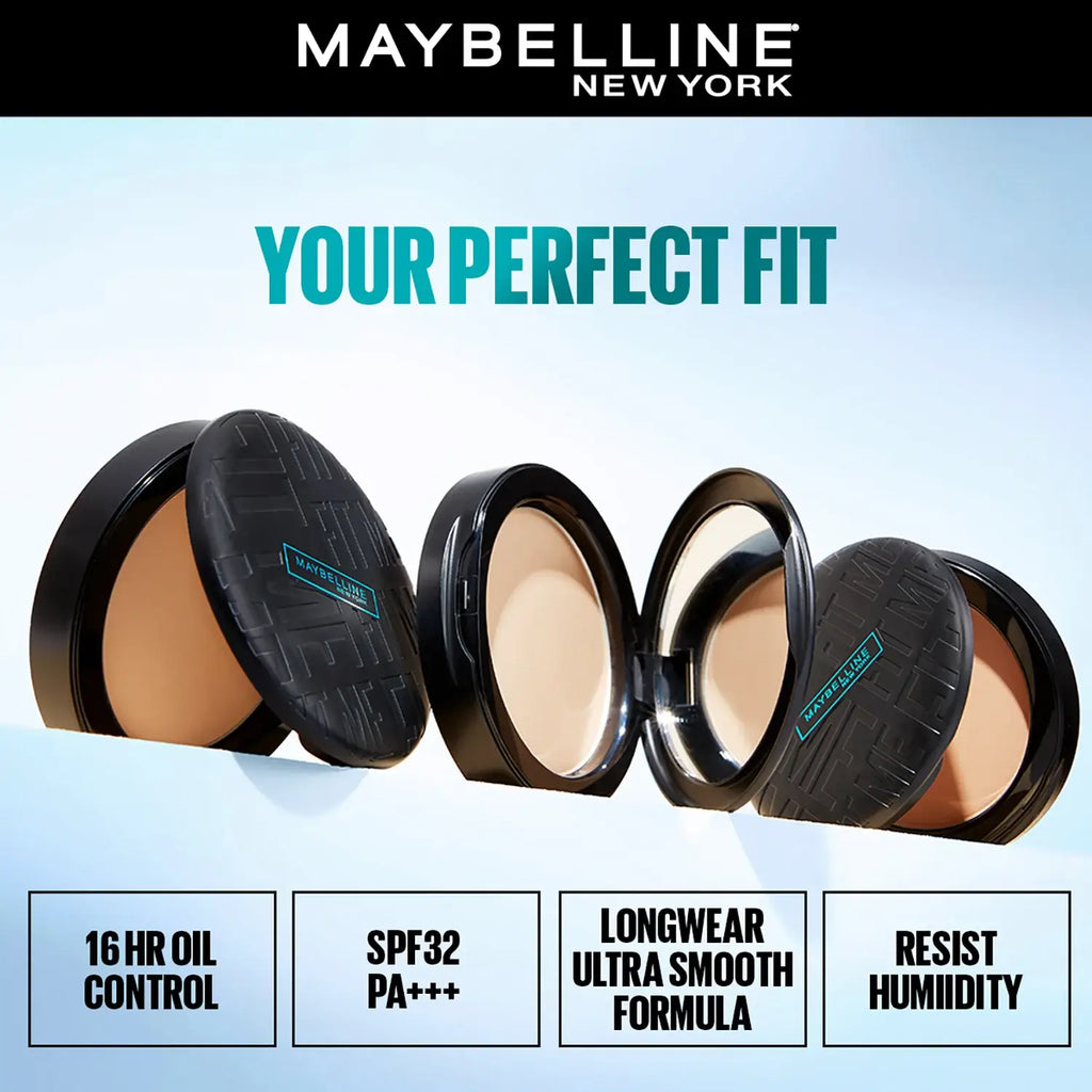 Maybelline New York Fit Me Matte + Poreless Compact Powder, 115 Ivory, 6g