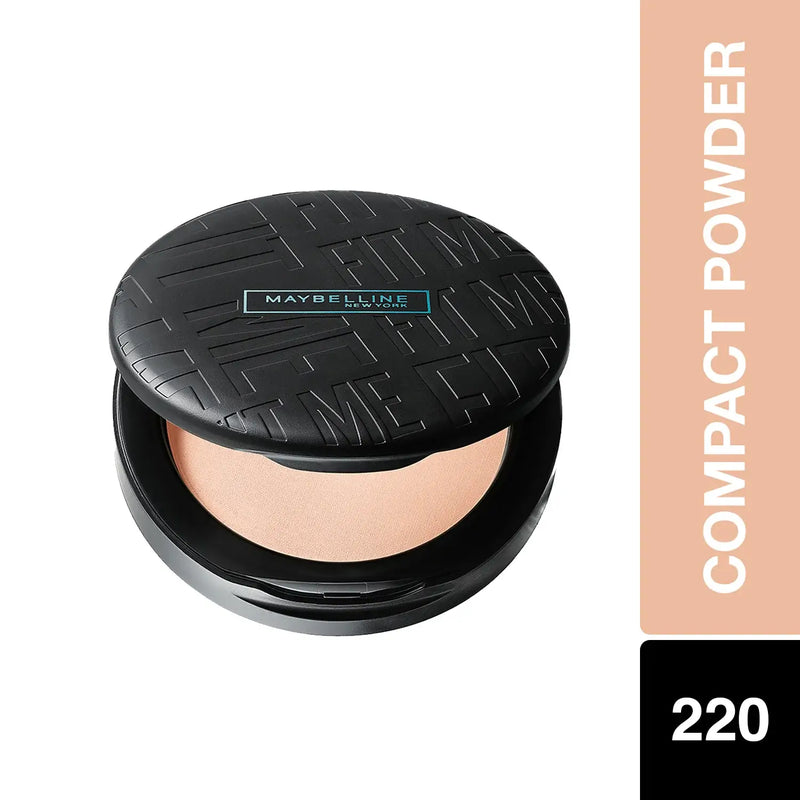 Maybelline New York Fit Me Matte + Poreless Compact Powder, 220 Natural Beige, 6g