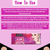 Jaquline USA Perfect Glow 3in1 Contour: Face Pallete 01