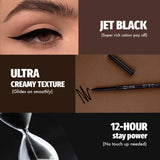 MARS won't Smudge Long Lasting Waterproof Super Black Kajal (Jet Black, 0.35 g)