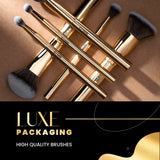 MARS Artist's Arsenal Makeup Brush Set for Professional Makeup | Eyeshadow Blending Brushes (3pcs) | Foundation, Blush, Powder and Foundation Brush (1pcs each)