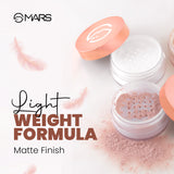 MARS Born To Bake Setting Powder With Matte Finish | Long-Lasting & Ultra-Durable | Oil Control & Enhanced Sebum Management | Blurs Pores & Smooths Fine Lines (10g) (Honey Gaze)
