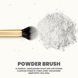 MARS Artist's Arsenal Professional Powder make up Brush for Face | Feather Soft Touch | Precise Synthetic Bristle | Luxe Packaging makeup brush (Golden)