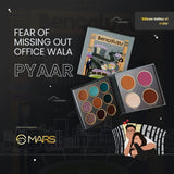 MARS The City Paradise Makeup Kit | Highly Pigmented and Blendable | 9 Eyeshadow Palette with 1 Highlighter, Blusher, Bronzer & Compact Powder each (16.0 gm) (05-Bengaluru)