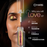 MARS Northern Lights Liquid Eyeshadow With Dual-Tone Chrome Effect | Liquid Shimmer | One Swipe Pigmentation | Smudge Proof | Light Weight Formula (1.8ml) (05-Greenlandic Gleam)