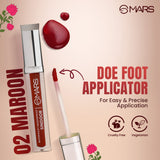 MARS Riwaj Liquid Sindoor | Smudge Proof & Long Lasting | Water Resistance & Quick Drying | Irritation Free | Rich Pigmentation (7ml) (Maroon)