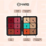 MARS Cover Rangers Creamy Concealer and Corrector Palette | Include Lip & Cheek Tint | Easy to Blend & Lightweight Concealer for Face Makeup (24 gm) (04-MULTICOLOR)