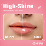 MARS Candylicious Sheer Lip Gloss for Women | Hydrating & High Shine | Lightweight | Non-Sticky | Enriched with Vitamin-E, Hyaluronic Acid & Avocado Ester (4.0ml) (05-JELLY BEAN)