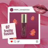 MARS Candylicious Sheer Lip Gloss for Women | Hydrating & High Shine | Lightweight | Non-Sticky | Enriched with Vitamin-E, Hyaluronic Acid & Avocado Ester (4.0ml) (07-FRUITY FUSION)