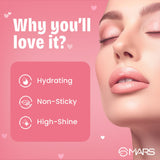 MARS Candylicious Sheer Lip Gloss for Women | Hydrating & High Shine | Lightweight | Non-Sticky | Enriched with Vitamin-E, Hyaluronic Acid & Avocado Ester (4.0ml) (08-CHERRY COLA)