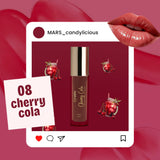 MARS Candylicious Sheer Lip Gloss for Women | Hydrating & High Shine | Lightweight | Non-Sticky | Enriched with Vitamin-E, Hyaluronic Acid & Avocado Ester (4.0ml) (08-CHERRY COLA)