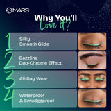 MARS Northern Lights In A Pen Retractable Eyeliner (0.35gm) (01-SWEDISH AURORA) | Duo-Chrome Shimmer Effect | Long-Lasting | Water Restiant & Smudge-Resistant | Silky Smooth Glide | All Day Wear