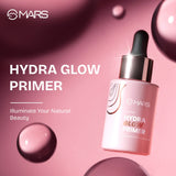 MARS Hydra Glow Primer for Face Makeup (30ml) | Nourishes Skin with Hyaluronic Acid, Argan oil, Aloevera Extract & Chamomile Water | Subtle Radiance | Dewy Base & Moisturization