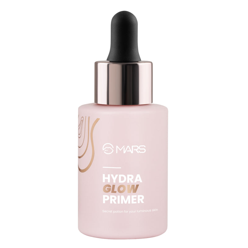 MARS Hydra Glow Primer for Face Makeup (30ml) | Nourishes Skin with Hyaluronic Acid, Argan oil, Aloevera Extract & Chamomile Water | Subtle Radiance | Dewy Base & Moisturization