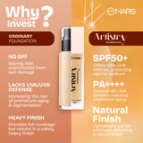 MARS Artistry Liquid Matte Foundation for Radiant Finish (30ml) (12-RICH COCOA) | Skincare Ingredients | Medium to High Coverage | Moisturizing | Long-Lasting & Lightweight Formula