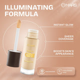 MARS God's Glow Illuminator Highlighter (30ml) (07-ECLAIRS) | Hyaluronic Acid, Green Tea & Rosemary Extract | Sheer Coverage | Light-Weight | Flawless Natural Look