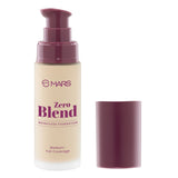 MARS Zero Blend Weightless Foundation for Makeup ( 30ml ) (03-CASHEW DELIGHT) | Lightweight & Long-Lasting | Matte Finish | Buildable Coverage | Sweat-Proof | Hydrating Formula