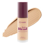 MARS Zero Blend Weightless Foundation for Makeup ( 30ml ) (06-HONEY GOLD) | Lightweight & Long-Lasting | Matte Finish | Buildable Coverage | Sweat-Proof | Hydrating Formula