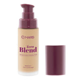 MARS Zero Blend Weightless Foundation for Makeup ( 30ml ) (09-AMBER MAPLE) | Lightweight & Long-Lasting | Matte Finish | Buildable Coverage | Sweat-Proof | Hydrating Formula