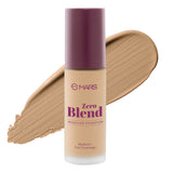 MARS Zero Blend Weightless Foundation for Makeup ( 30ml ) (10-CHESTNUT COCOA) | Lightweight & Long-Lasting | Matte Finish | Buildable Coverage | Sweat-Proof | Hydrating Formula