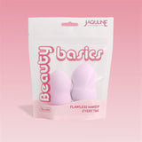 JAQULINE USA Makeup Blender Sponge Pear Shape for Foundation Concealer Blending Soft Latex Free Beauty Sponge Flawless Finish Airbrush Makeup Tool Wet Dry Use Pack of 2