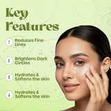 Jaquline USA Retin glo Under Eye Cream with Retinol & Vitamin E Dark Circles Fine Lines (15 ml)