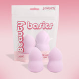 JAQULINE USA Makeup Blender Sponge Pear Shape for Foundation Concealer Blending Soft Latex Free Beauty Sponge Flawless Finish Airbrush Makeup Tool Wet Dry Use Pack of 2