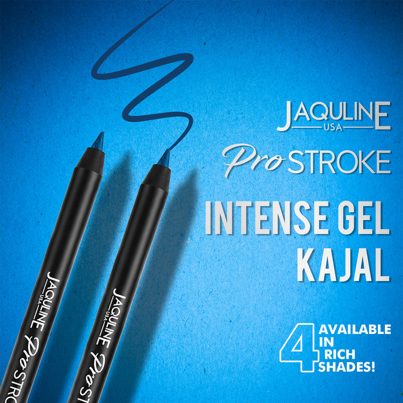 Jaquline USA Pro Stroke Intense Gel Kajal Classic Blue 1.2g|Smudge Proof |Long Lasting |Waterproof| Enriched with Vitamin E