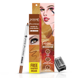 Jaquline USA Pro Stroke Intense Gel Kajal Super Brown 1.2 g, Smudge Proof, Long Lasting, Waterproof, Enriched with Vitamin E