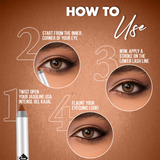 Jaquline USA Pro Stroke Intense Gel Kajal Super Brown 1.2 g, Smudge Proof, Long Lasting, Waterproof, Enriched with Vitamin E