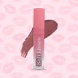 Jaquline USA Soft Kisses Liquid Lipstick long lasting, Matte Finish & Silky-Smooth Texture, Enriched with Hyaluronic Acid & Vitamin E, Dreamy Nude 4.2 ml