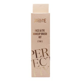 Jaquline USA Face & Eye Makeup Brush Kit, 7-in-1 Foundation, Powder, Blush & Eye Brushes