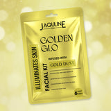 Jaquline USA Golden Glo Gold Dust Facial Kit â€“ Brightening & Anti-Ageing Care (42g)
