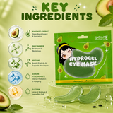 Jaquline USA Avocado + Peptides Hydrogel Eye Mask - 2 N