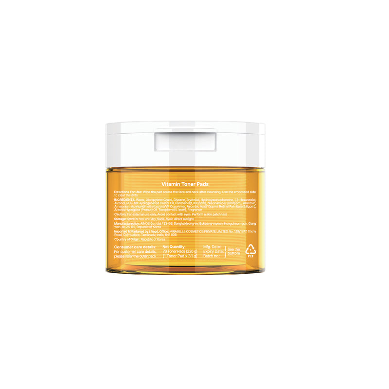 Mirabelle Korea Vitamin Toner Pads