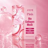 Jaquline USA Pink Bio-Collagen Face Mask with Vitamin C & Hyaluronic Acid - 35 g