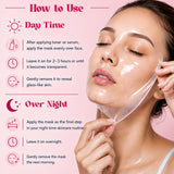 Jaquline USA Pink Bio-Collagen Face Mask with Vitamin C & Hyaluronic Acid - 35 g