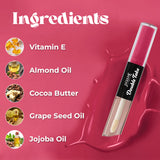 Jaquline USA Double Take Matte & Gloss Lipstick (6.5 ml) Pink Sorbet 02, Long-Lasting & Non-Transfer