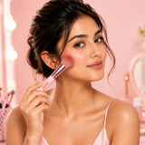 Jaquline USA Face & Eye Makeup Brush Kit, 7-in-1 Foundation, Powder, Blush & Eye Brushes